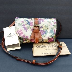 NWT PATRICIA NASH LEATHER MINI CROSSBODY CLUTCH